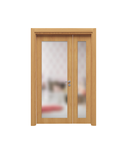BY-245A Porte intérieure Laqué ou Placage  1/5 Vantaux